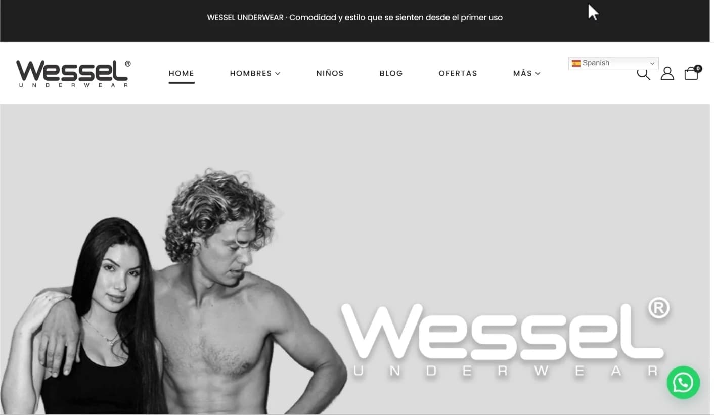 WesselUnderWear Ecomerce